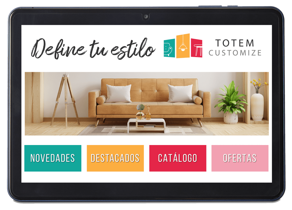 mockup tablet totem totem customize