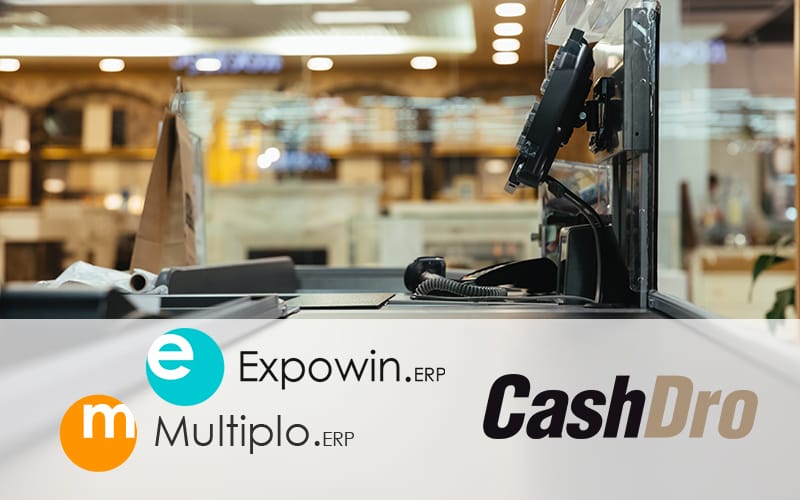 Integración con CashDro en softwares de gestión Expowin y Múltiplo